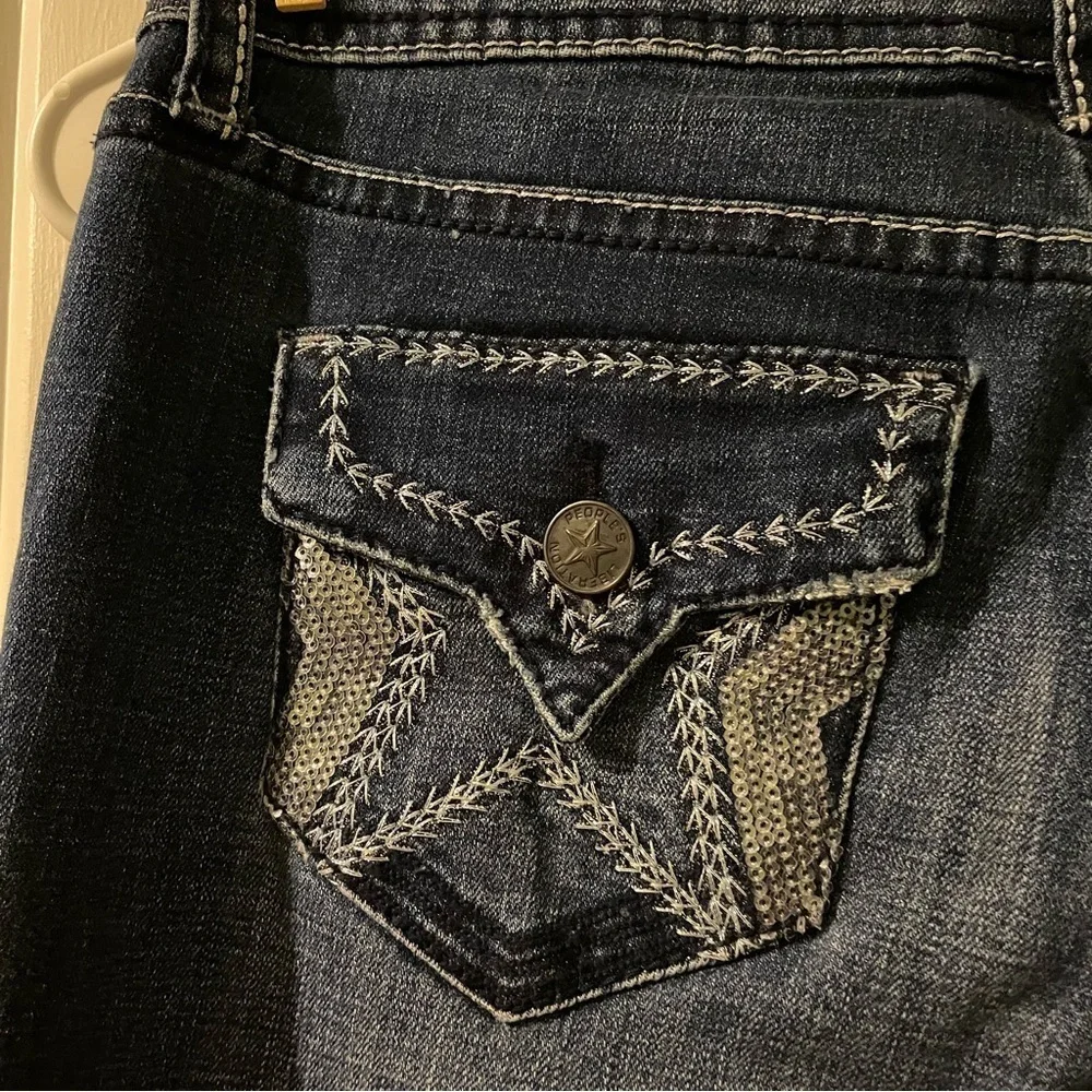 People’s Liberation bling bootleg jeans-size 26 EUC